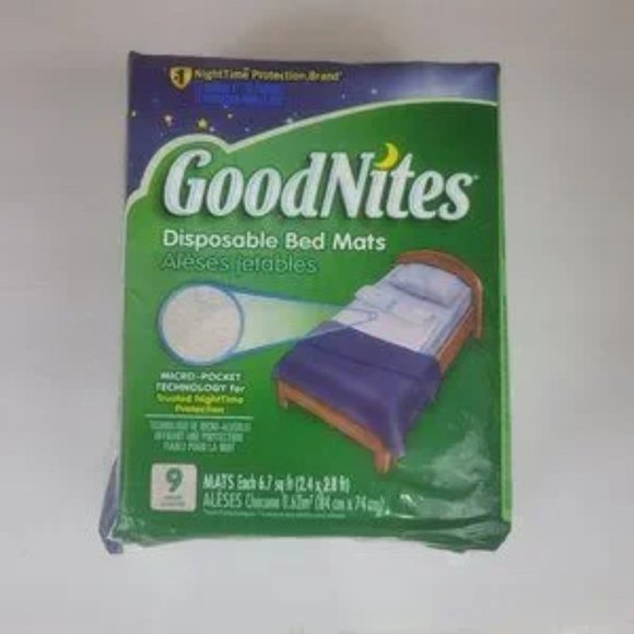goodnites Other New Goodnites Disposable Bed Mats 9 Count Poshmark